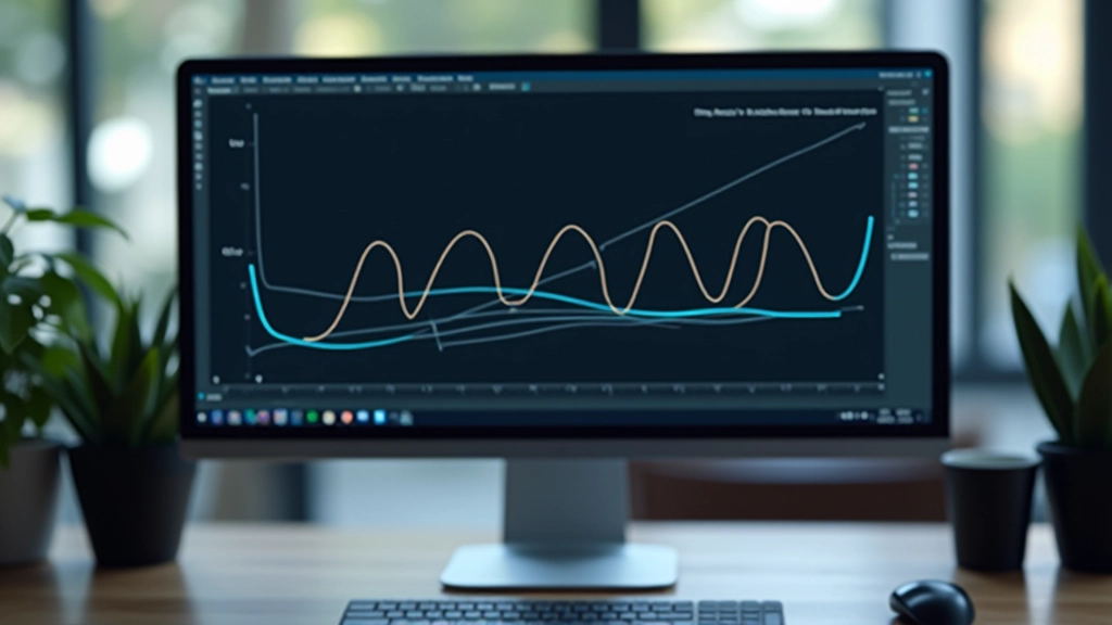 Computer monitor displaying multiple animation curve graphs comparing linear versus eased motion paths