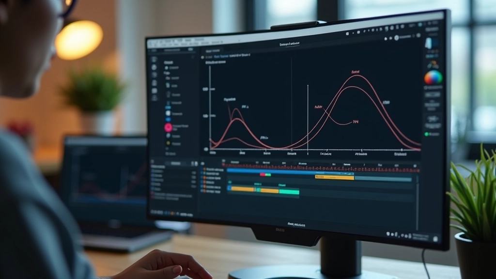 Animation timing curves and easing functions displayed on design software screen